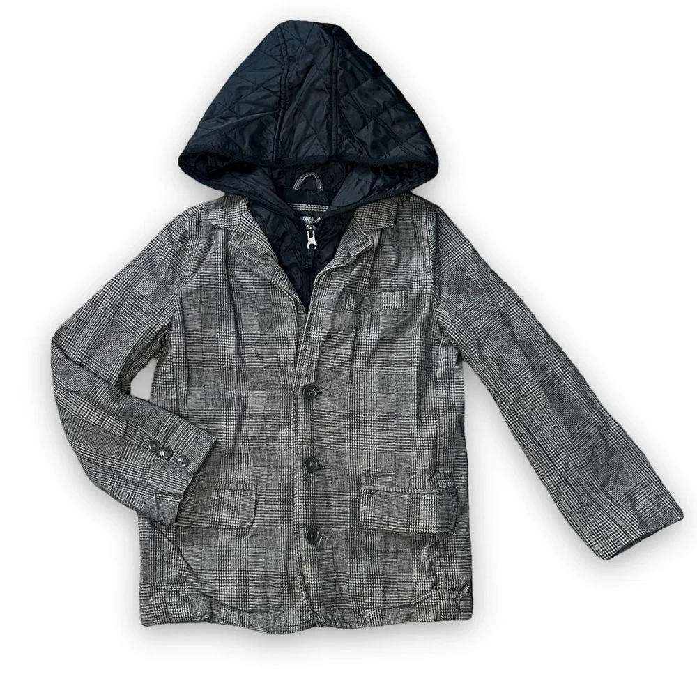 The Children’s Place Houndstooth‎ Plaid 2-in-1 Hooded Jacket 6